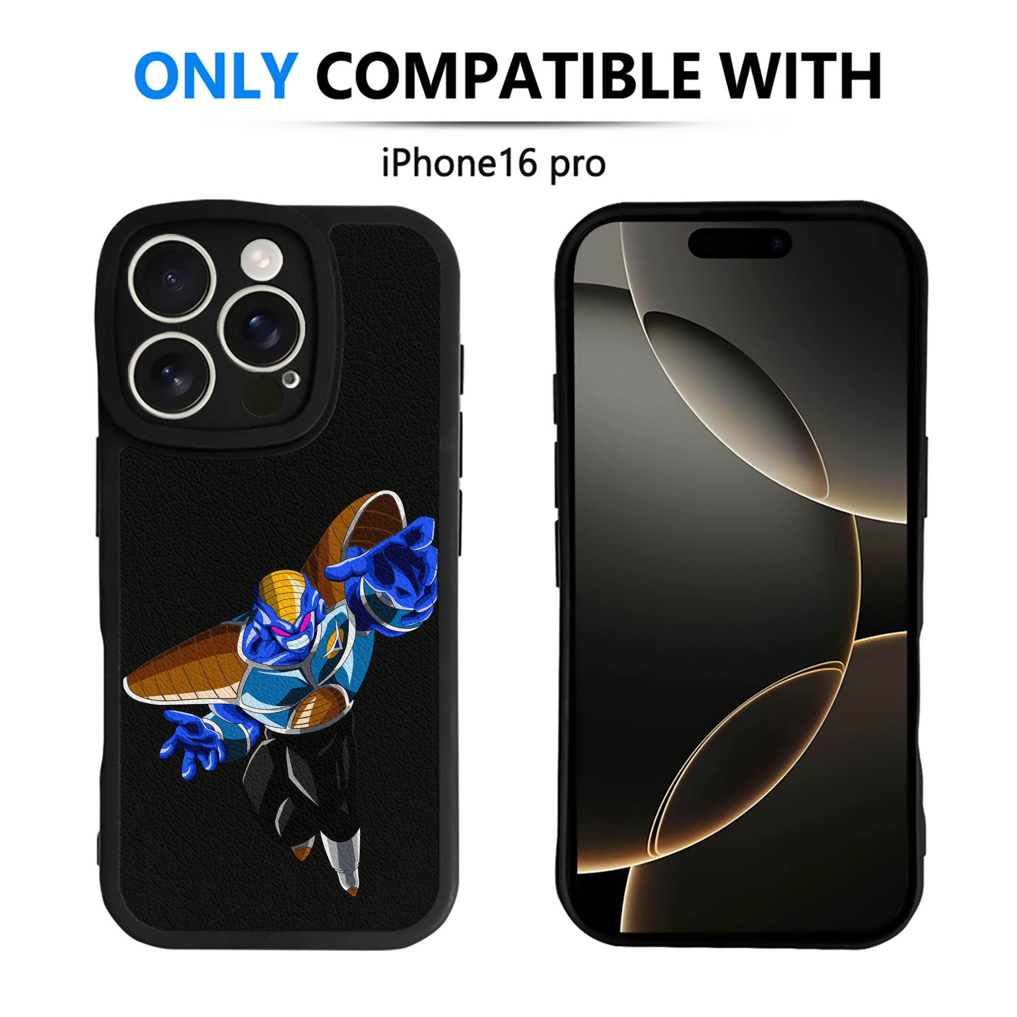 （画像用） ドラゴンボール DRAGON BALL 【iPhone 16シリーズ対応】シリコンスマホケース（レザー調） 材質：シリコン